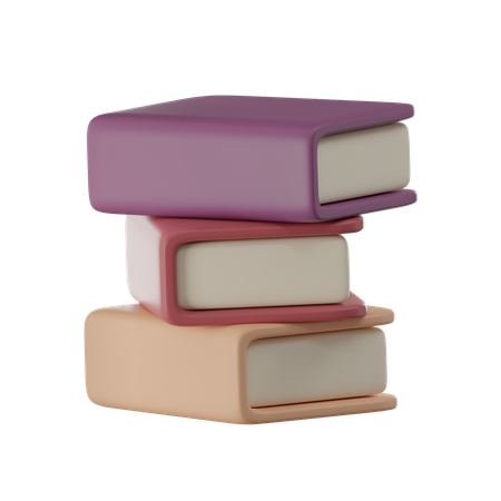 Pile de livres  3D Icon