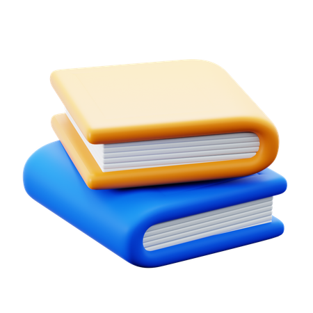 Pile de livres  3D Icon