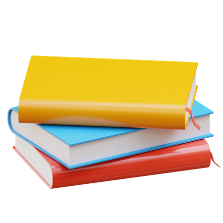 Pile de livres  3D Illustration