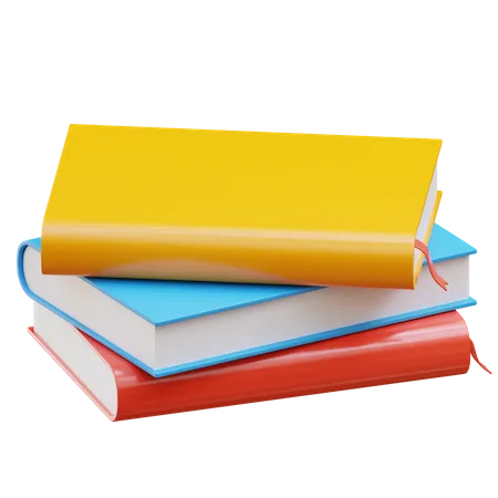 Pile de livres  3D Illustration