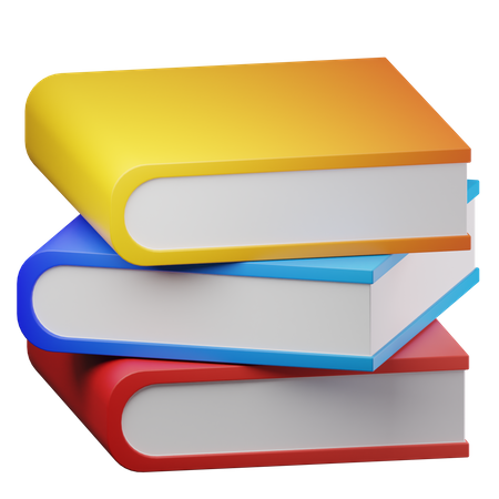 Pile de livres  3D Icon