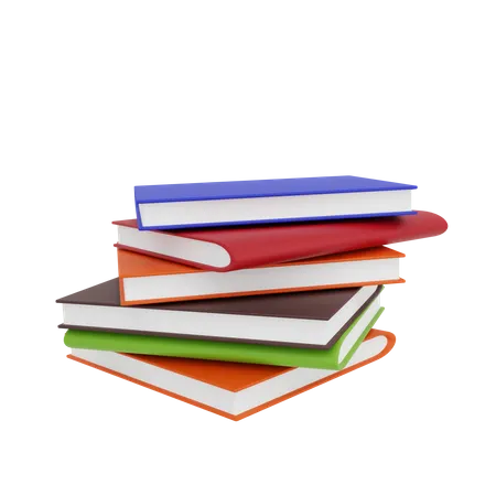 Pile de livres  3D Icon