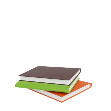 Pile de livres  3D Icon