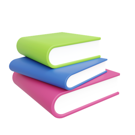 Pile de livres  3D Icon