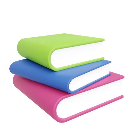 Pile de livres  3D Icon