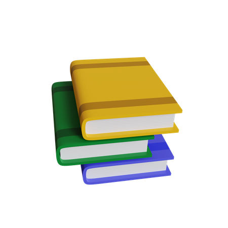 Pile de livres  3D Icon