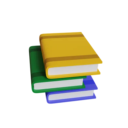 Pile de livres  3D Icon