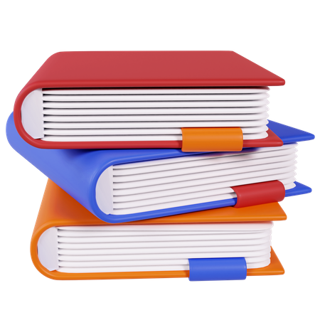 Pile de livres  3D Icon