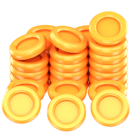 Pile de pièces d'or  3D Icon