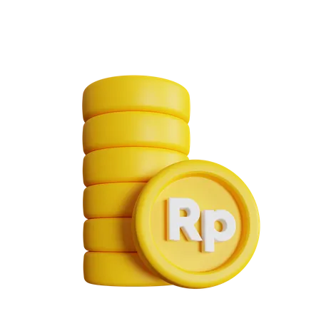 Pile de roupies  3D Icon