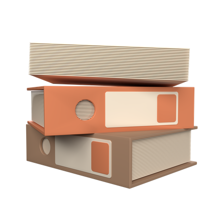 Pile de documents  3D Icon