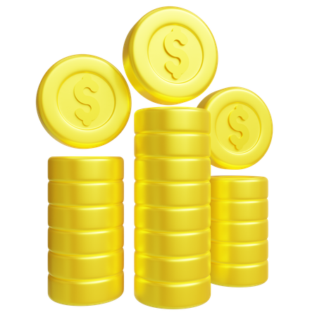 Pile de dollars  3D Icon