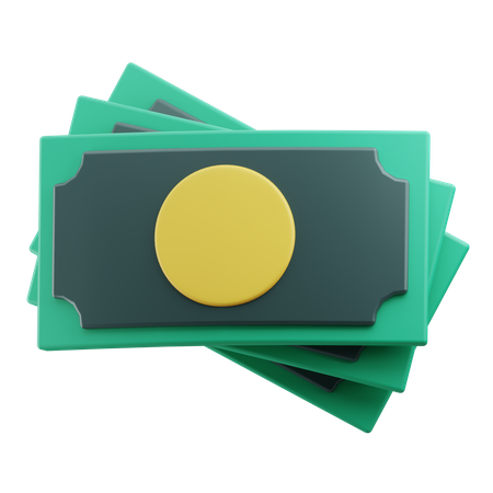 Pile Of Banknotes  3D Icon
