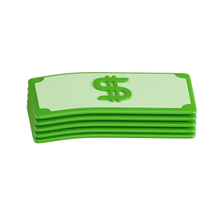 Pile Of Banknotes  3D Icon
