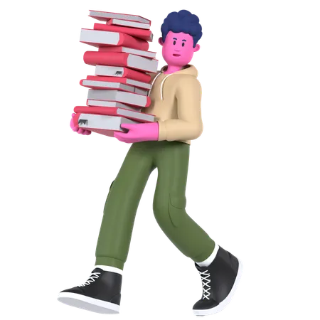 Pile of books  3D Icon