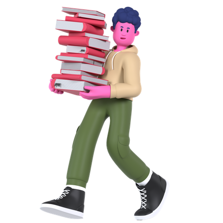 Pile of books  3D Icon