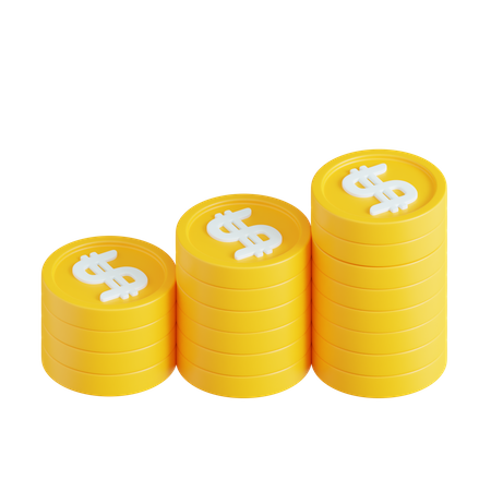 Pile Of Coin  3D Icon