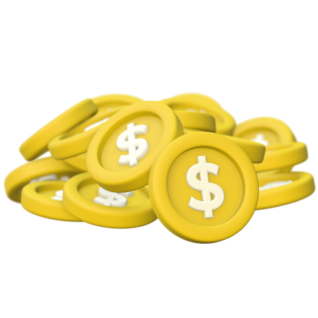 Pile Of Coins  3D Icon