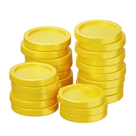 Pile Of Coins  3D Icon