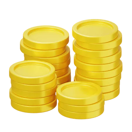 Pile Of Coins  3D Icon