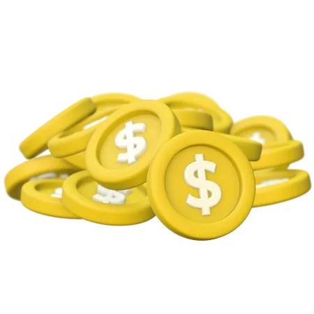 Pile Of Coins  3D Icon