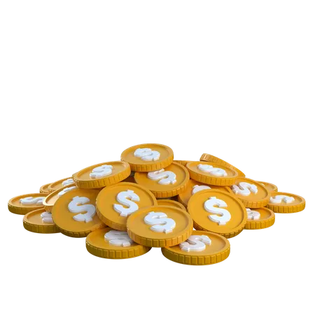 Pile of Coins  3D Icon