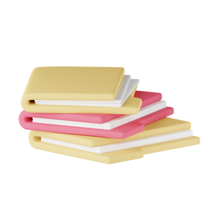 Pile Of Files 3D Icon