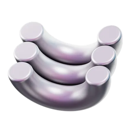 Pile Of Iron  3D Icon