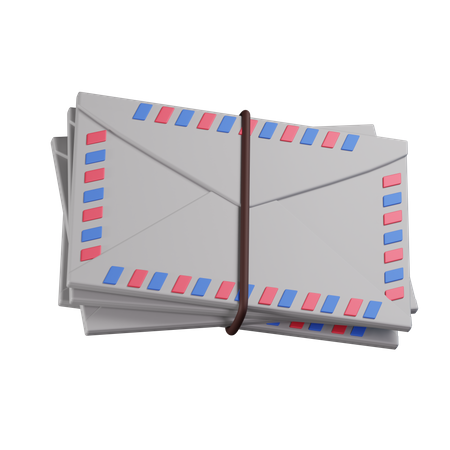 Pile Of Letters  3D Icon