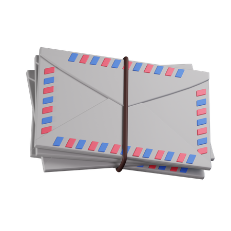Pile Of Letters 3D Icon