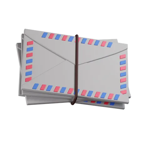 Pile Of Letters  3D Icon