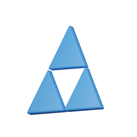 Pile de triangles  3D Icon