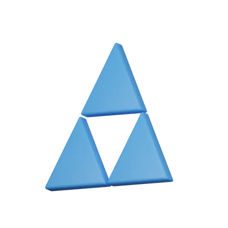 Pile de triangles  3D Icon