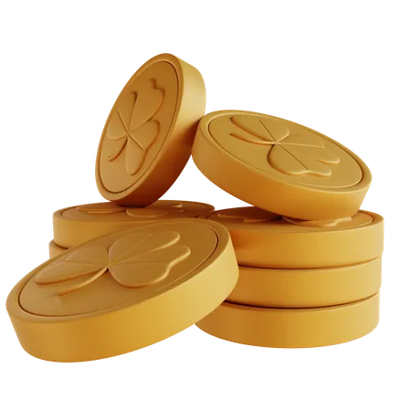 Piles Of Coins  3D Icon