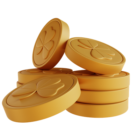 Piles Of Coins  3D Icon