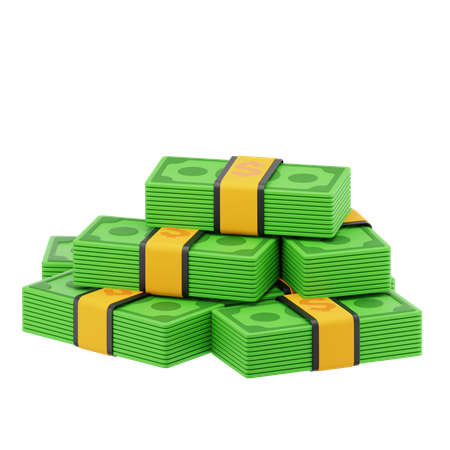 Piles of Money  3D Icon