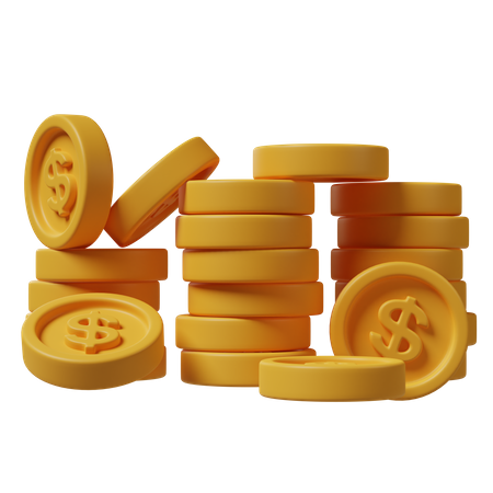 Piles Of Money  3D Icon
