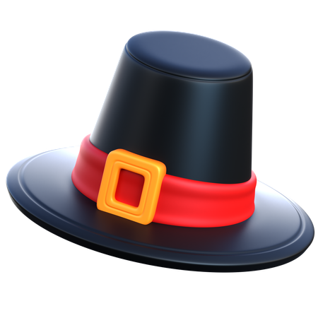 Pilgrim Hat  3D Icon