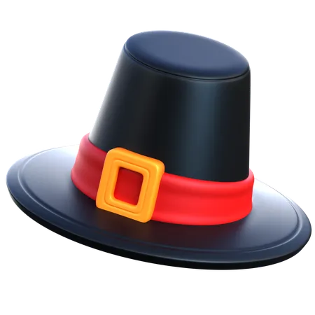 Pilgrim Hat  3D Icon