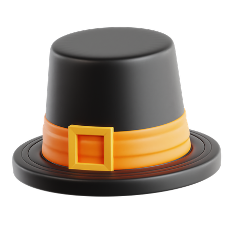 Pilgrim Hat  3D Icon