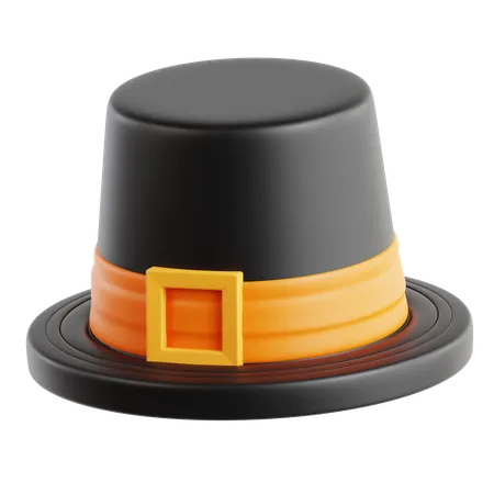 Pilgrim Hat  3D Icon