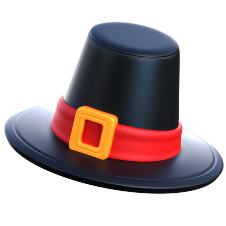 Pilgrim Hat  3D Icon