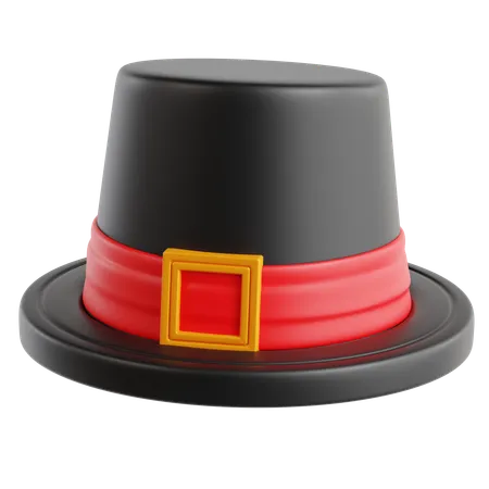 Pilgrim Hat  3D Icon