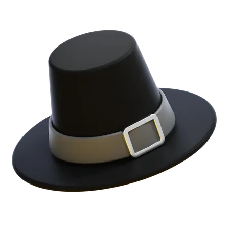 Pilgrim Hat  3D Icon