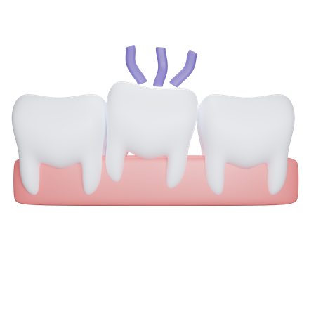 Pilha de dentes  3D Icon