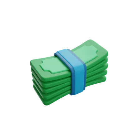 Pilha de dinheiro  3D Icon