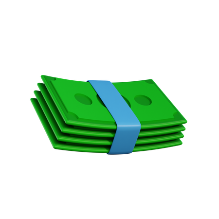 Pilha de dinheiro  3D Icon