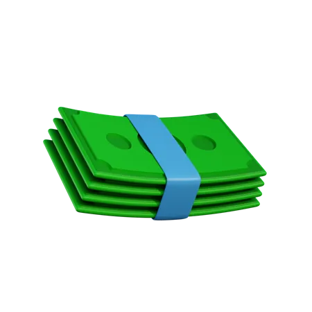 Pilha de dinheiro  3D Icon