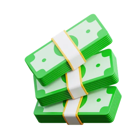 Pilha de dinheiro  3D Icon