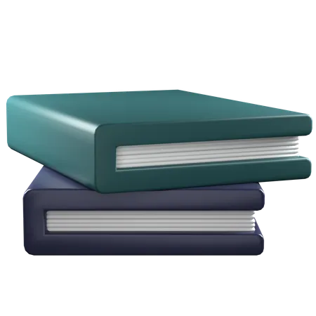 Pilha de livros  3D Icon